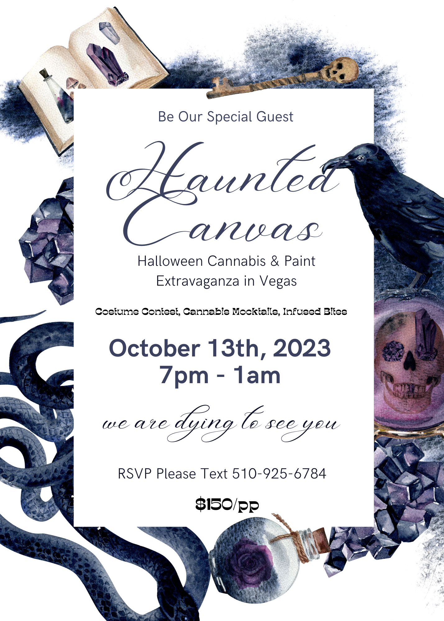 Haunted Canvas: Halloween Cannabis & Paint Extravaganza in Vegas
