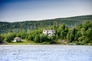 Hatfield house on lake, newfoundland, Canada