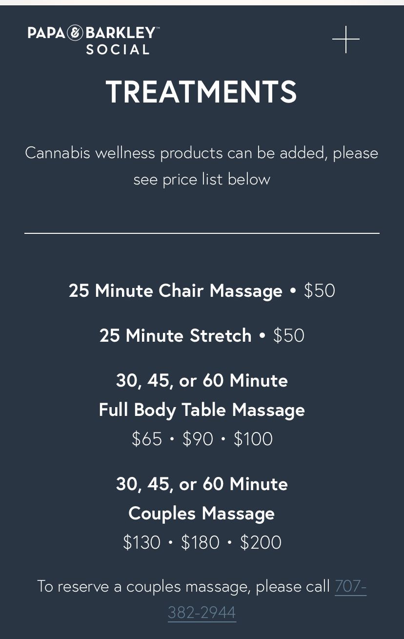 Infused massage