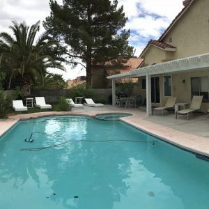 2 story house with swimming pool