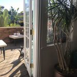 Restful semi-private room with garden views